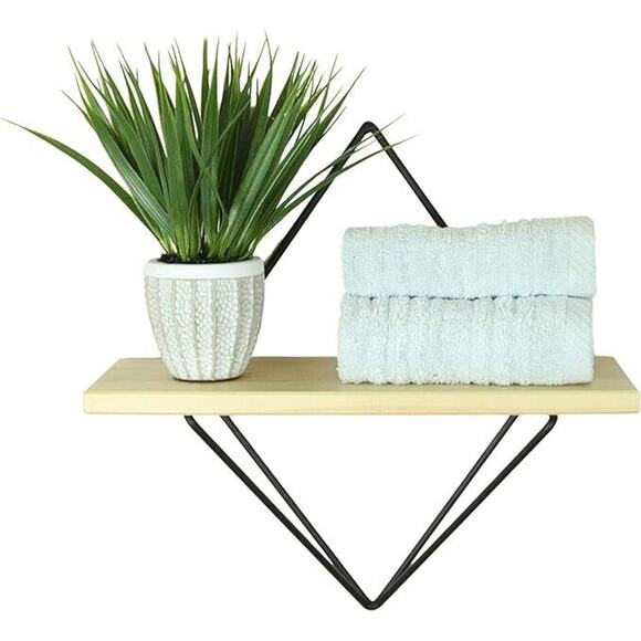 2 Floating Shelfs Wood For Bathroom Bedroom Office Kitchen Home decor Aesthetic - Picture 3 of 4